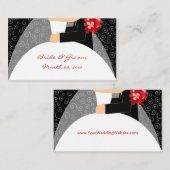 の結婚Webサイト名刺 エンクロージャーカード (正面/裏面)
