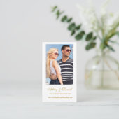 の結婚Webサイト挿入カード（写真付） エンクロージャーカード (スタンド正面)