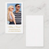 の結婚Webサイト挿入カード（写真付） エンクロージャーカード (正面/裏面)