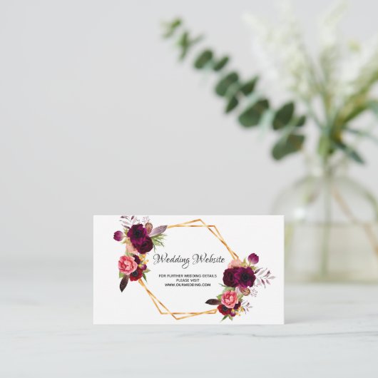 の結婚webサイト詳細フローラセージ緑 エンクロージャーカード (スタンド正面)