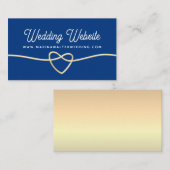 の結婚Webサイト エンクロージャーカード (正面/裏面)