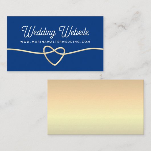 の結婚Webサイト エンクロージャーカード (正面/裏面)