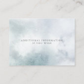 の結婚Webサイト |シルバーブルー冬のワンダーランド エンクロージャーカード (裏面)