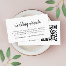 の結婚Webサイト |スキャン可能なQRコードミニマリスト