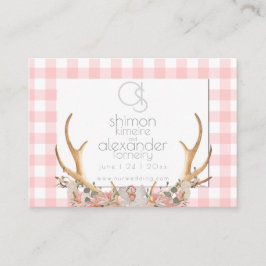 の結婚Webサイト |モノグラムコーラルギンガムフローラ 名刺