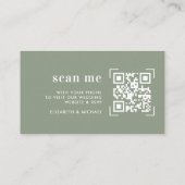 の結婚Webサイト | QRコードスキャンエンクロージャカード エンクロージャーカード (裏面)