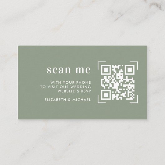 の結婚Webサイト | QRコードスキャンエンクロージャカード エンクロージャーカード (裏面)