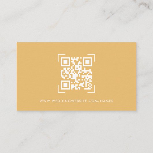 の結婚Webサイト | QRコードスキャンエンクロージャカード エンクロージャーカード (裏面)