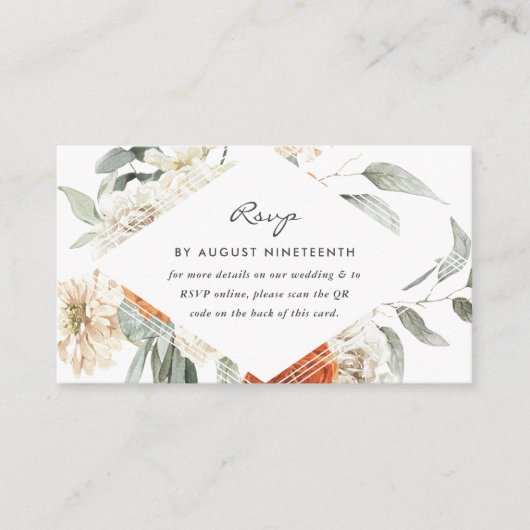 の結婚Webサイト | QRコードスキャンエンクロージャカード エンクロージャーカード (正面)