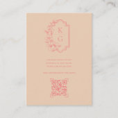 の結婚Webサイト | QRコードスキャンフォト エンクロージャーカード (正面)