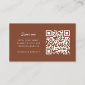 の結婚Webサイト | QRコードテラコッタ錆 エンクロージャーカード (裏面)