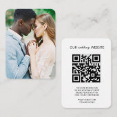 の結婚Webサイト | QRコードフォトRSVP エンクロージャーカード (正面/裏面)