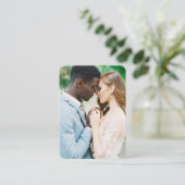 の結婚Webサイト | QRコードフォトRSVP エンクロージャーカード (スタンド正面)