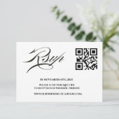 の結婚Webサイト | QRコード最小化写真 出欠カード (スタンド正面)