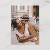 の結婚Webサイト | QRコード最小化写真RSVP エンクロージャーカード (裏面)