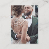 の結婚Webサイト | QRコード最小化写真RSVP エンクロージャーカード (裏面)