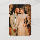 の結婚Webサイト | QRコード最小化写真RSVP エンクロージャーカード (裏面)