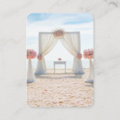 の結婚Webサイト | QRコード最小化写真RSVP En エンクロージャーカード (裏面)