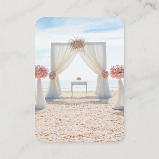 の結婚Webサイト | QRコード最小化写真RSVP En エンクロージャーカード (裏面)