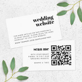 の結婚Webサイト | RSVPスキャン可能QRコードレトロ エンクロージャーカード