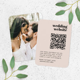 の結婚Webサイト | RSVP QRコードフォトレトロ エンクロージャーカード