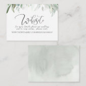 の結婚WebサイトBohemian Greenery 名刺 (正面/裏面)