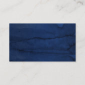 の結婚WebサイトBurgundyとNavy Blueフローラ 名刺 (裏面)