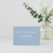 の結婚WebサイトInsert Card Dusty Blue エンクロージャーカード (スタンド正面)