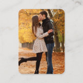 の結婚WebサイトMinimalist Rounded Edges QR写真 エンクロージャーカード (裏面)