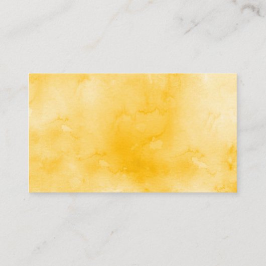 の結婚WebサイトNavy Blue and Yellowフローラ 名刺 (裏面)