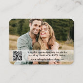 の結婚WebサイトQRオーバーレイ写真トープ エンクロージャーカード (正面)