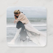 の結婚WebサイトQRコードフォトエンクロージャカード エンクロージャーカード (裏面)