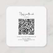 の結婚WebサイトQRコードフォトエンクロージャカード エンクロージャーカード (正面)