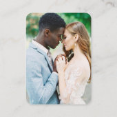 の結婚WebサイトQRコードフォトRSVPカード エンクロージャーカード (裏面)