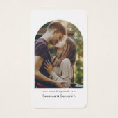 の結婚WebサイトQRコード写真RSVPエンクロージャカード (裏面)