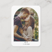 の結婚WebサイトQRコード写真RSVP エンクロージャーカード (裏面)