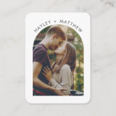 の結婚WebサイトQRコード写真RSVP エンクロージャーカード (裏面)