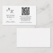 の結婚WebサイトQRコード挿入カード エンクロージャーカード (正面/裏面)