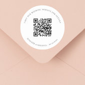 の結婚webサイトQRコード詳細情報rsvp ラウンドシール
