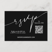 の結婚WebサイトQRコード エンクロージャーカード (正面)