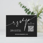 の結婚WebサイトQRコード エンクロージャーカード (スタンド正面)