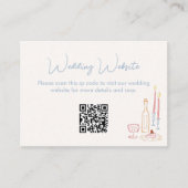 の結婚WebサイトQRコード エンクロージャーカード (正面)