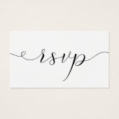 の結婚WebサイトRSVPカード (裏面)