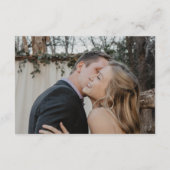 の結婚webサイミニマルト写真詳細 エンクロージャーカード (裏面)