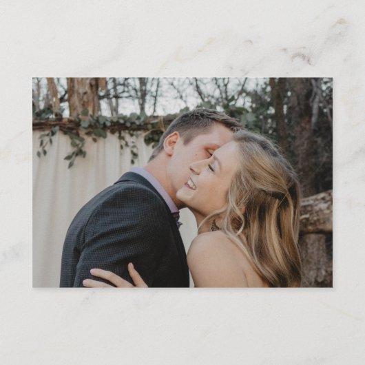 の結婚webサイミニマルト写真詳細 エンクロージャーカード (裏面)