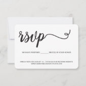 の結婚website card QRコードカスタムPhoto reserved 出欠カード (正面)