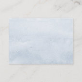 の結婚Website Dusty Blue Greenery名刺 名刺 (裏面)