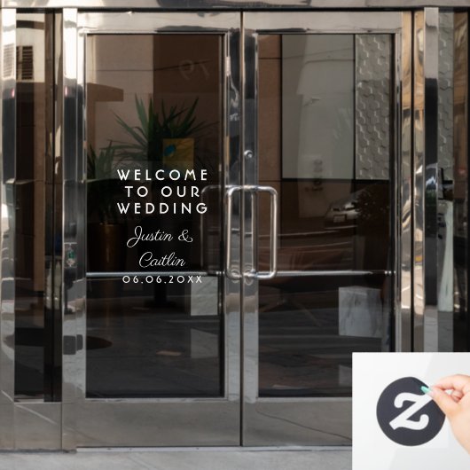 の結婚Welcome Colots Namesウィンドウが閉じる ウィンドウサイン (オフィスドア)