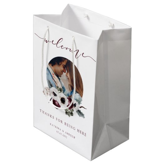 の結婚Welcome Photo抱き枕 ミディアムペーパーバッグ (裏面アングル)