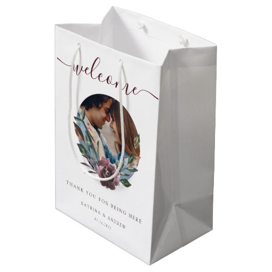 の結婚Welcome Photo抱き枕 ミディアムペーパーバッグ (裏面アングル)